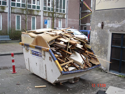 Een volle container