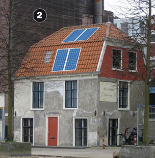 Zonnepanelen op het Polderhuis (photoshopped)