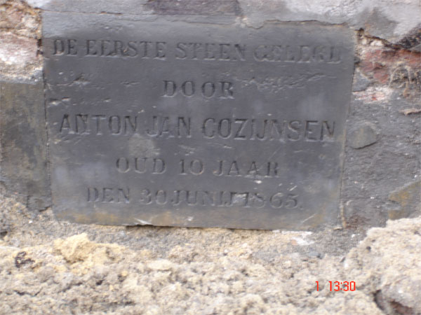 Eerste steen Polderhuis